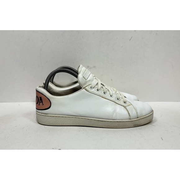 Prada Shoes - Prada Speech Bubble Comic Low Top 779 White Leather Shoes Womens Size 8.5 US‎